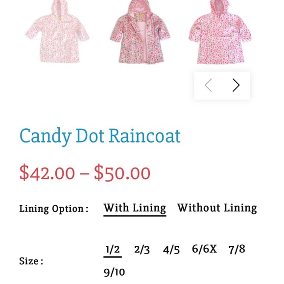 Little girl’s Pluie Pluie fleece lined, hooded raincoat - Picture 10 of 11